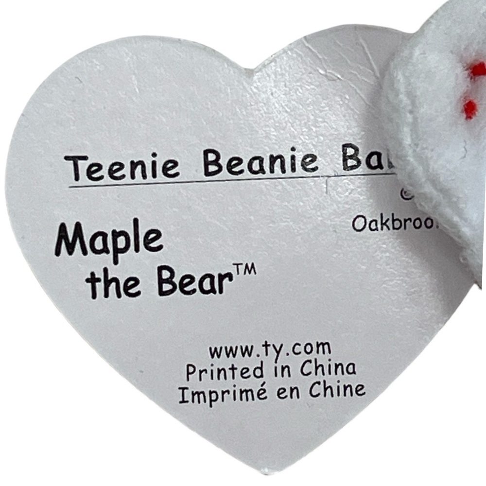 Ty Teenie Beanie Baby named Maple the Bear! - Picture 3 of 5